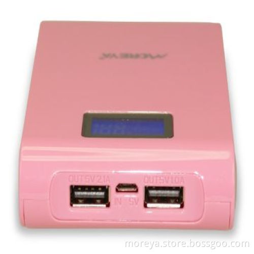 2014 hot sale smart power bank with latest high quality 18650 battery and double USB ports
